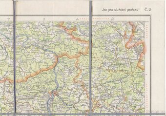 Mapa Ústecký kraj 1951 - 2