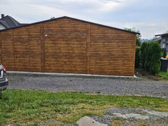 Plechová garáž 9x5m - 2