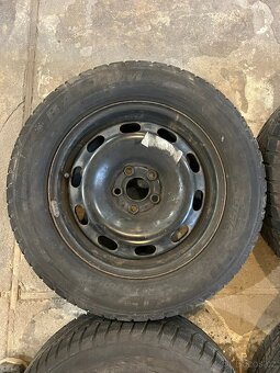 Plechové disky 5x100 R15 + pneu - 2