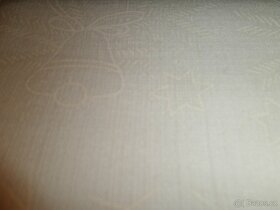 Ubrus bílý vánoční 130x160 cm - 2