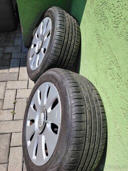 Alu Kola Audi 5x112 7J 16 et42, pneu 205 55r16. - 2