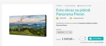 Foto obraz na plátně Panorama Pienin 140x70 cm - 2