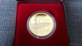 Zlatá mince 5000 Kč Most v Náměšti - PROOF, TOP stav - 2