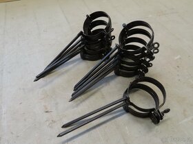 Objímky svodové lakovaný Pz hnědý, průměr 100 mm, trn 200 mm - 2