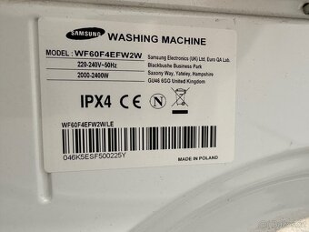 Pračka Samsung WF60F4IFW2W - 2