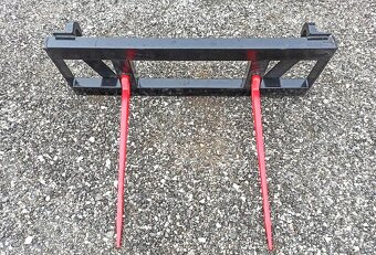 VIDLE NA BALÍKY DO ČELNÍHO NAKLADAČE S EURO ÚCHYTEM A HROTY - 2