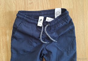 Nové termo kalhoty zateplené fleecem, vel. 128 - 2