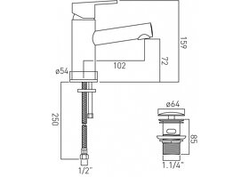 UMYVADLOVÁ BATERIE S VÝPUSTÍ - 2