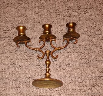 Mosazný svícen 1 - 2