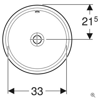 Umyvadlo Geberit Variform 33 cm - 2