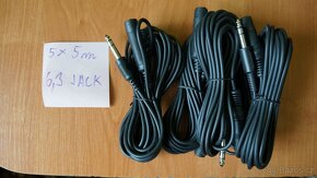 kabel Jack 6,3 prodlužovaci 5 m nový - 2