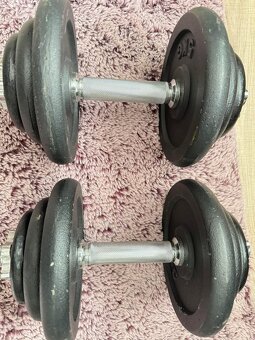 2x20kg jednorucky - 2