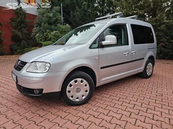 VW Caddy 1.9 TDI 77kW,klima,bez koroze,tažné,výhřev,serviska - 2