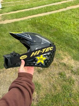 Motokrosová helma ROCKSTAR + brýle HI-TEC velikost L - 2