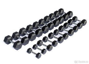 Sada jednoručních činek HEXA 2,5-40 kg - 16 párů - 2