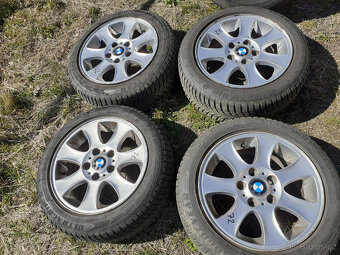 alu disky BMW 5x120 r16, zimní pneu 195/55/16 6-7mm - 2