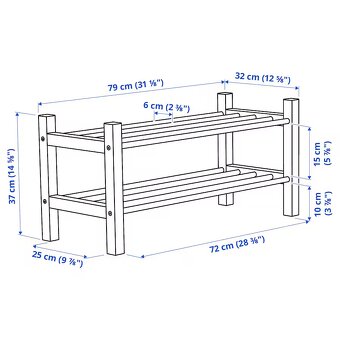 Botník/stojan na boty IKEA TJUSIG - 2