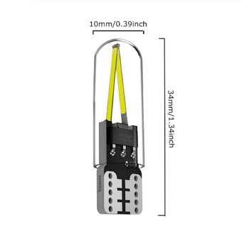 T10 Led Canbus COB LED - Studená bílá - 2