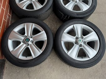 Alu 17" 5x112, škoda " Dolomite " letní 60% , YETI - 2
