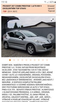 Peugeot 207sw, 1,4vti, vada motoru opava - 2