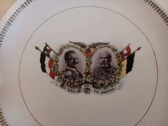 Porcelánový talíř - Franc Josef, Rakousko Uhersko, 1914 - 6 - 2