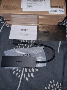 AUKEY CB-H39, rozbočovač USB 3.0, adaptér 4 v 1 USB A s 20cm - 2