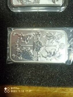 stříbrné slitky 1 oz a mince 1 oz - 2