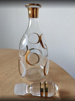 retro čs. skl. karafa v bruselském stylu BOROCRYSTAL - 2