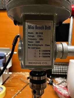 Mini stolní vrtačka 150W do 6,0mm - 2