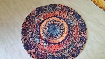 POVLAK NA KULATÝ POLŠTÁŘ s orientálním dekorem - 2