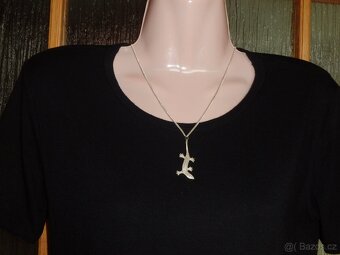 Stříbrný přívěšek - ještěrka - 2