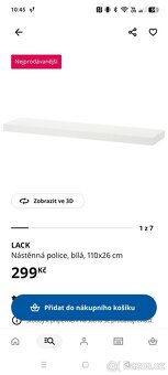 Police LACK Ikea 26 x 110 bile 2ks - 2