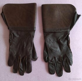 50. leta.luxusni kožene rukavice na moto, veteran - 2