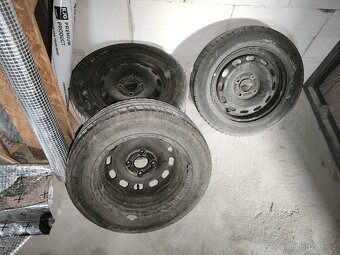 Plechové disky 14" 4x108 obuté na letních 175/65 - 2