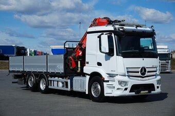 MB Actros 2543-6x2–Valník+HR-FASSI F-295 RA–EURO 6 - 2