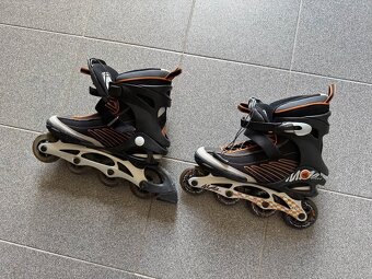 Kolečkové brusle K2 Moto Speed (vel. 43.5 EUR) – top stav - 2