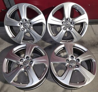 17"-HEZKÉ ALU LITÉ DISKY 5x110 ORIGINÁL OPEL+ČIDLA - 2