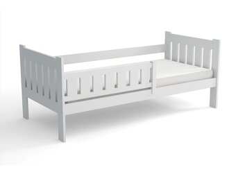 Dětská postel z masivu borovice TOMÍK - 200x90 cm - bílá - 2