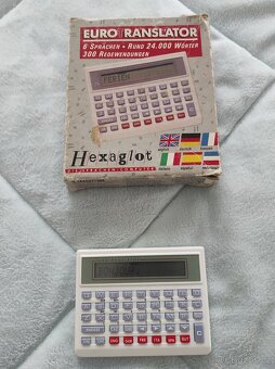 Hexaglot eurotranslator 1991 překladač, kalkulačka - 2