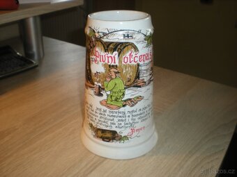 porcelánový pivní korbel Pivní Otčenáš - 2