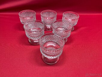 sklenice retro sklenice sada československé sklo pohár - 2