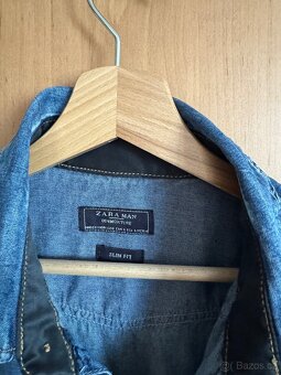 Panska jeansova kosile Zara - 2