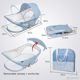 Beberoad Dětská cestovní postýlka - 2