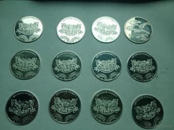 Stříbrné mince 24 kusů - 2