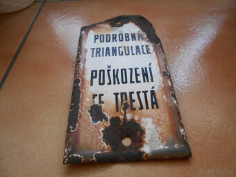 PLECHOVÁ CEDULE - STARÁ - 2