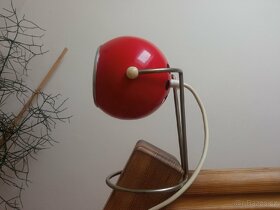 Stylová retro červená lampička Elektrofem ISZ - 2
