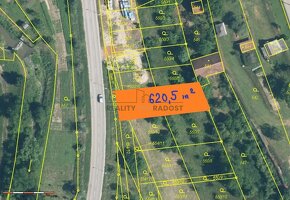 Prodej stavebního pozemku 620,5 m2 v Kyjově-Bohuslavicích. - 2