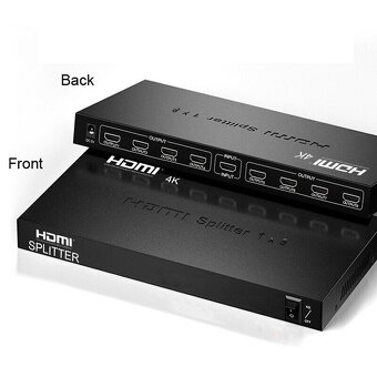 HDMI rozbočovač 1-8 portů, kovový - 2
