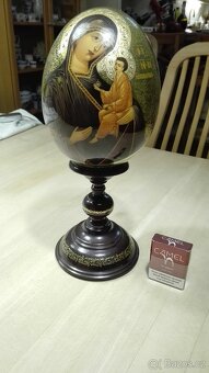 Malované, lakované, dřevěné vajíčko - passion egg - 2