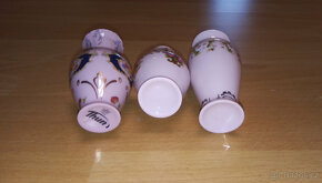 Vázičky (miniatury) z růžového porcelánu - 2
